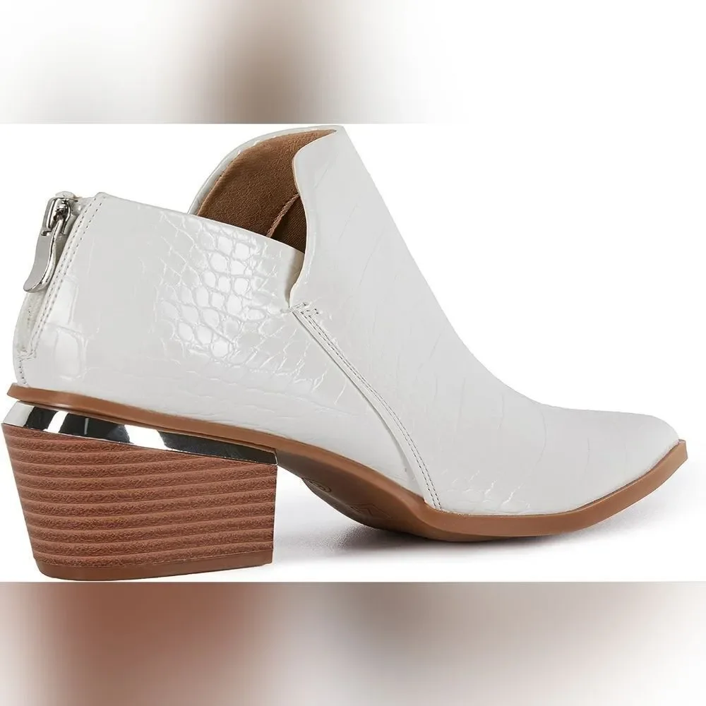 Elegant chunky heel bootie sz 8.5